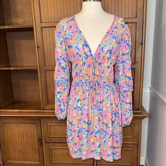 Reserved Floral Print Dress, Size XS - Picture 1 of 9